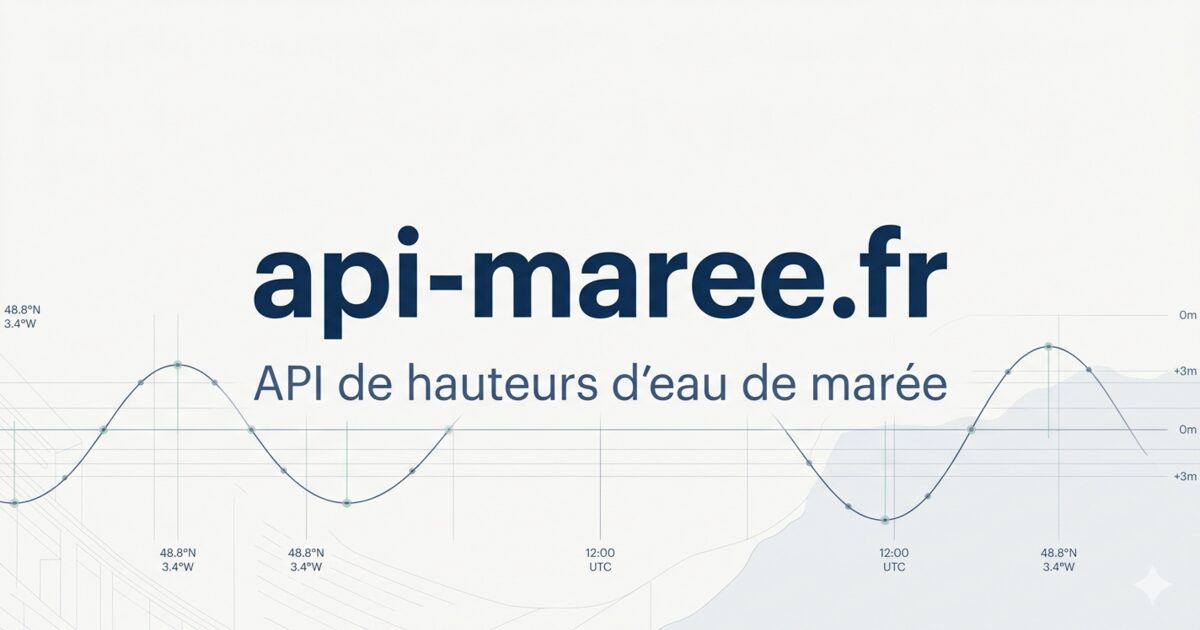 Exemples d'utilisation de l'API marée | api-maree.fr